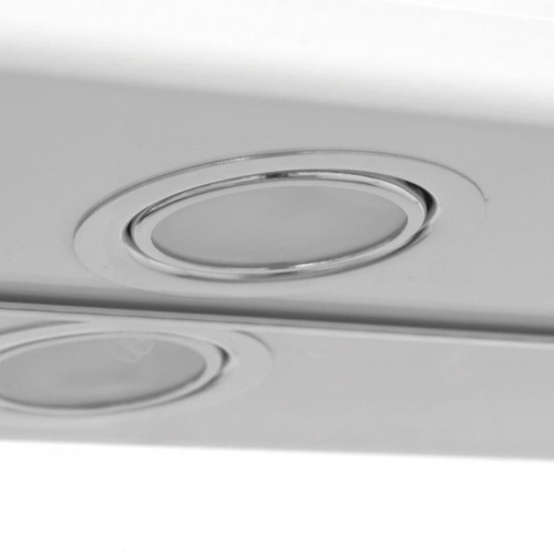 Зеркальный шкаф Style Line Эко волна Лилия 55 С с подсветкой Белый глянец фото 5
