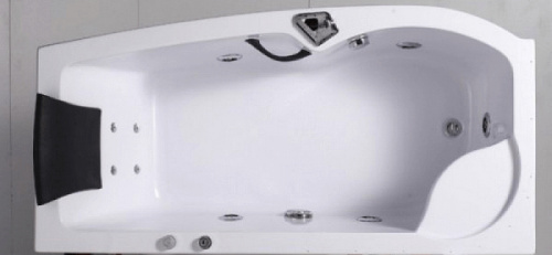 Акриловая ванна со шторкой и душевой системой Orans 170х85 OLS-BT-9501-L с гидромассажем фото 4