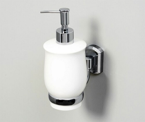 Дозатор для жидкого мыла WasserKRAFT K-24199 Хром Белый фото 2