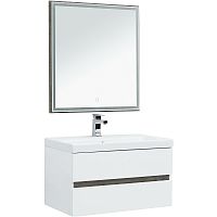 Комплект мебели для ванной Aquanet Беркли 80 258969 подвесной Белый Дуб рошелье