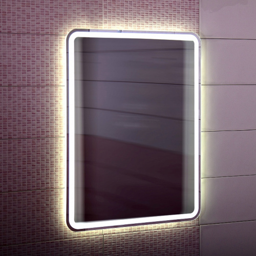 Зеркало Бриклаер Эстель-1 60 с кнопкой с подсветкой фото 4