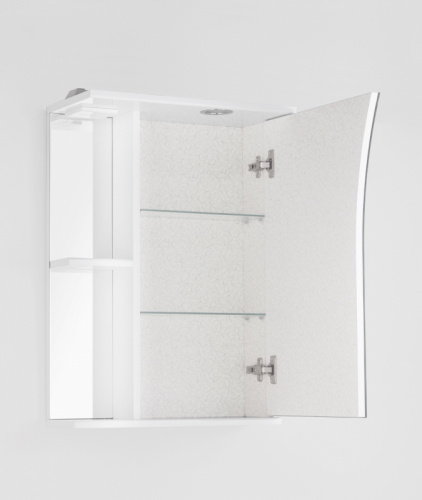 Зеркальный шкаф Style Line Эко стандарт Виола 50 С с подсветкой Белый глянец фото 8