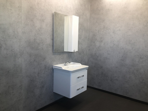 Зеркальный шкаф Comforty Неаполь 65 00004148728 Белый глянец фото 3