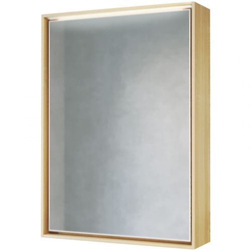 Зеркальный шкаф Raval Frame 60 с подсветкой Белый фото 2