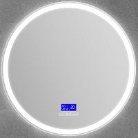 Зеркало BelBagno SPC-RNG-700-LED-TCH-RAD с подсветкой с сенсорным выключателем с bluetooth с термометром с радио