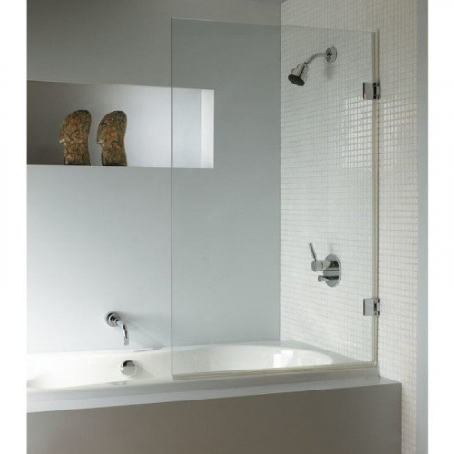 Шторка на ванну Riho VZ Scandic NXT X107 100 P GX01072C2 профиль Хром стекло прозрачное