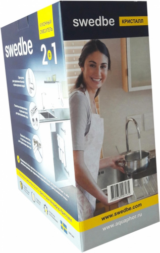 Смеситель для кухни Swedbe Selene Plus K8540K с фильтром Нержавеющая сталь фото 5
