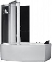 Акриловая ванна со шторкой и душевой системой Orans 170х85 OLS-BT-9501-L с гидромассажем