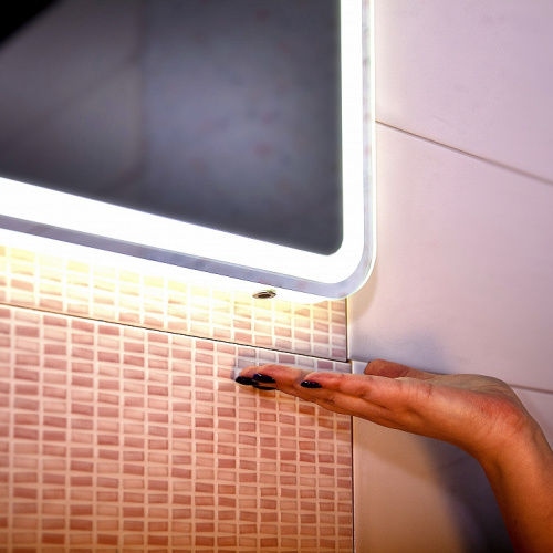 Зеркало Бриклаер Эстель-1 60 на взмах руки с подсветкой фото 4