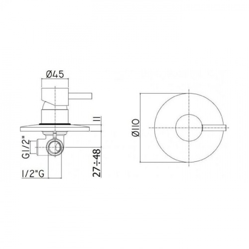 Смеситель для душа Paffoni Light LIG011BO Белый матовый фото 3