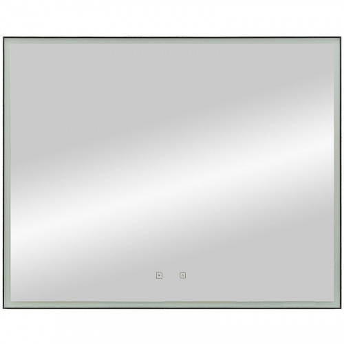 Зеркало Art&Max Arezzo AM-Are-1000-800-DS-FC-H-Nero с подсветкой с сенсорным выключателем Черное