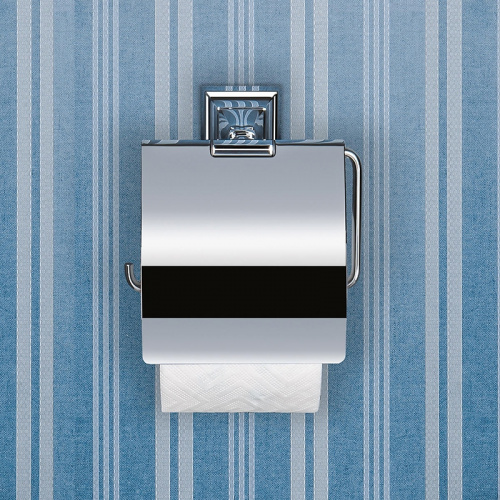 Держатель туалетной бумаги с крышкой Colombo Design Portofino B3291 Хром фото 3