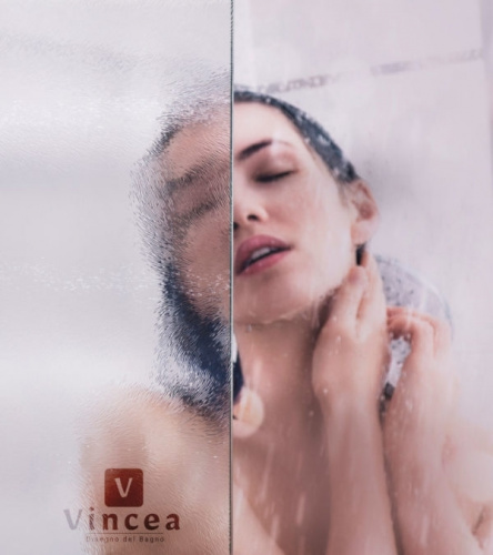 Шторка на ванну Vincea VSB-12114CH-L 114x140 профиль Хром стекло шиншилла фото 5