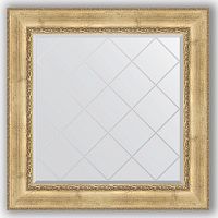 Зеркало Evoform Exclusive-G 92х92 Состаренное серебро с орнаментом