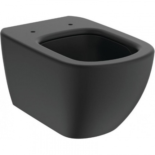 Унитаз Ideal Standard Tesi AquaBlade T0079V3 подвесной Черный матовый без сиденья фото 2