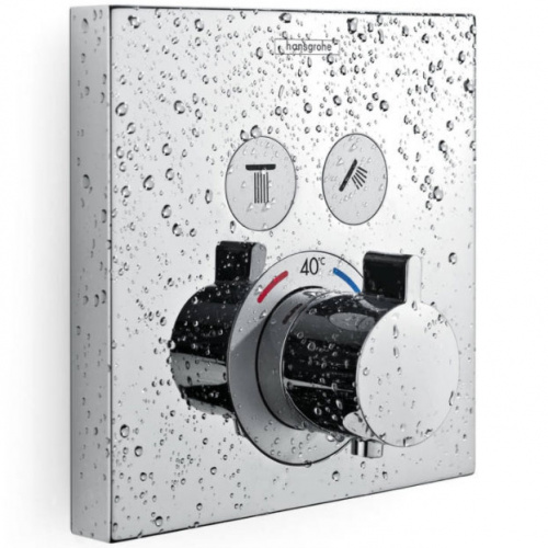 Смеситель для душа Hansgrohe ShowerSelect 15763670 с термостатом Черный матовый фото 3