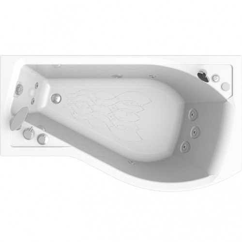 Акриловая ванна Radomir Wachter Миранда 168x95 форсунки Белые L с гидромассажем фото 2