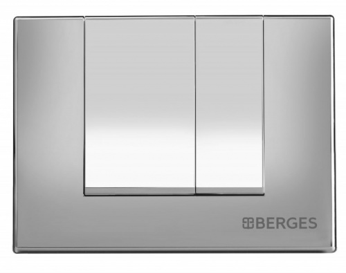 Комплект унитаза с инсталляцией Berges Wasserhaus Level Rimless 043209 с сиденьем Микролифт и клавишей смыва Хром фото 4