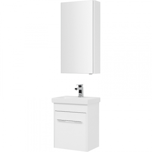 Комплект мебели для ванной Aquanet Августа 50 254067 подвесной Белый фото 2