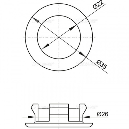 Кольцо перелива для раковины Alcaplast A21 Хром фото 2