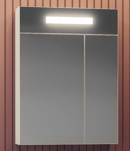 Зеркальный шкаф Opadiris Фреш 60 Z0000010395 с подсветкой Белый фото 2