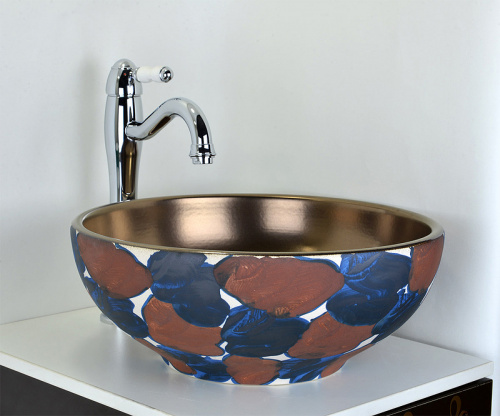 Раковина-чаша Bronze de Luxe 40 147B Бронза с декором фото 4