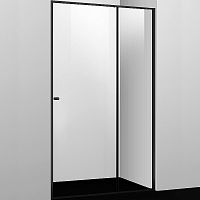 Душевая дверь WasserKRAFT Dill 110 61S13 профиль Черный стекло прозрачное