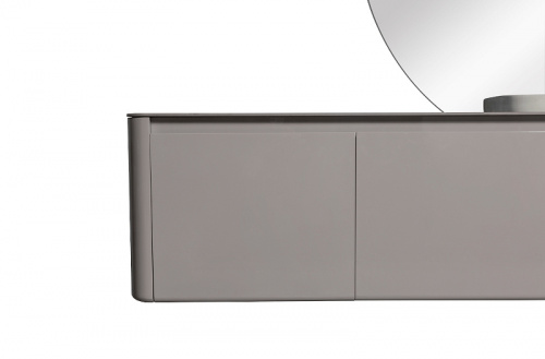 Комплект мебели для ванной Black&White Universe U915.1400 R подвесной Серый фото 5