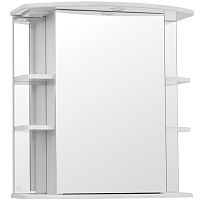 Зеркальный шкаф Style Line Эко стандарт Лира 70 С с подсветкой Белый глянец