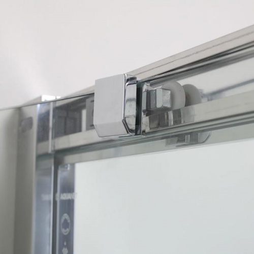 Душевой уголок Aquanet Delta NPE2142 100x100 радиальный профиль Хром, стекло прозрачное фото 7