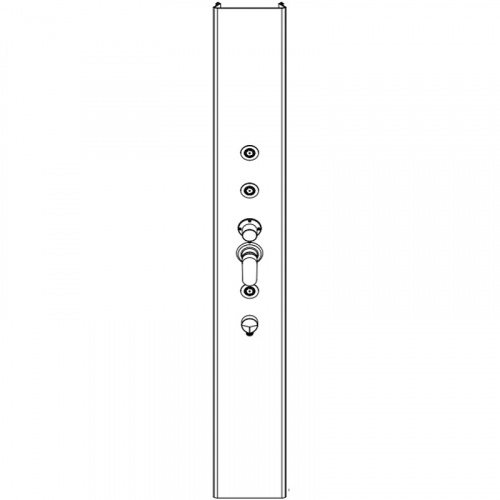 Центральная стойка для кабины Aquanet Passion R №3/4 215023 с гидромассажем Белая матовая фото 2