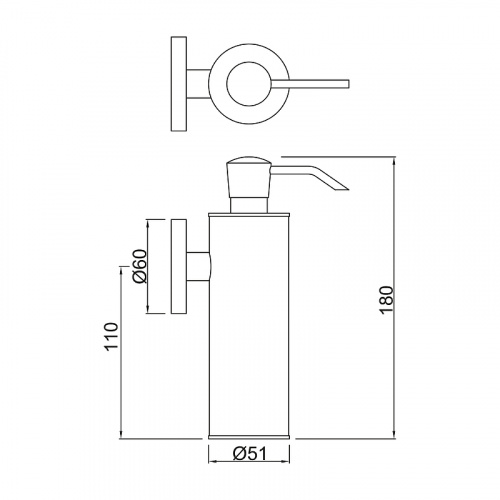 Дозатор для жидкого мыла Jaquar Continental ACN-CHR-1137N Хром фото 2