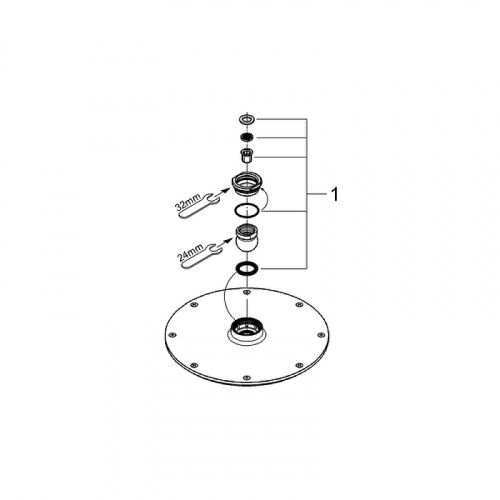 Верхний душ Grohe Rainshower Cosmopolitan 28368000 Хром фото 14