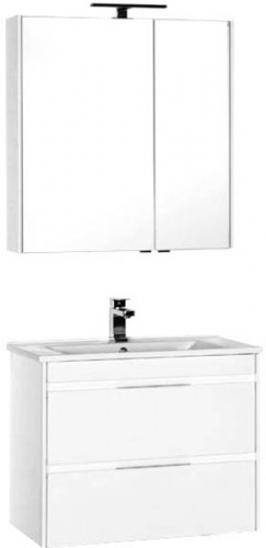 Зеркальный шкаф Aquanet Тулон 85 182723 L Белый фото 3