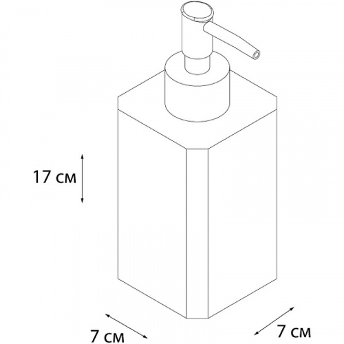 Дозатор жидкого мыла Fixsen Text FX-230-1 Белый Черный Хром фото 2