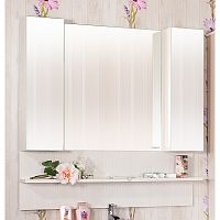 Зеркало со шкафом Бриклаер Карибы 100 Светлая лиственница