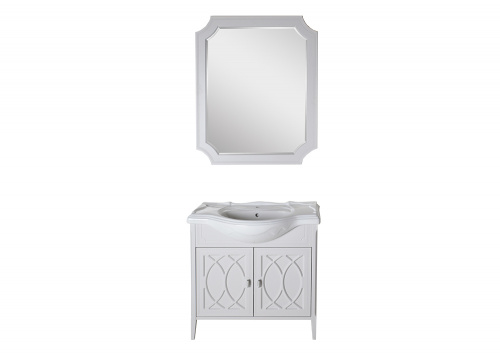Комплект мебели для ванной Миа 85 (мягкий серый цвет) фото 2