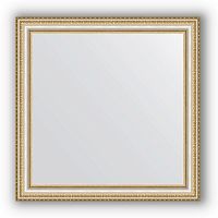 Зеркало Evoform Definite 65х65 Золотые бусы на серебре