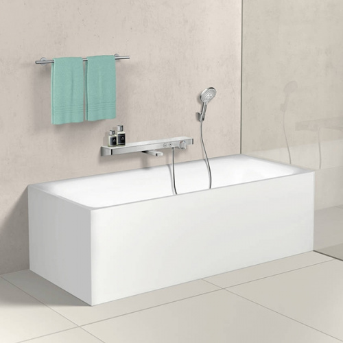 Смеситель для ванны Hansgrohe ShowerTabletSelect 13183400 с термостатом Белый хром фото 2