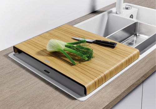 Кухонная мойка Blanco Axia III 6S с деревянной доской Антрацит фото 11