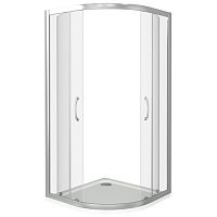 Душевой уголок Good Door Latte R-80 80x80 профиль Белый стекло прозрачное