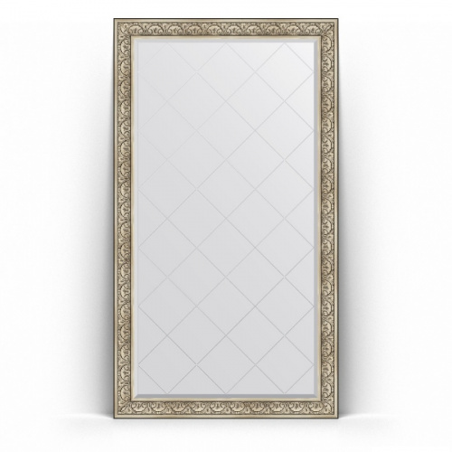 Зеркало Evoform Exclusive-G Floor 205х115 Барокко серебро