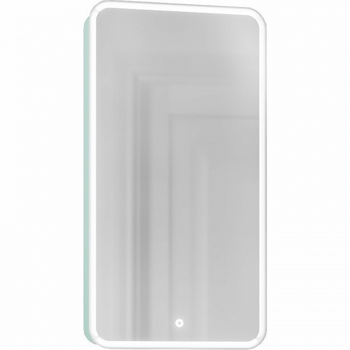 Зеркальный шкаф Jorno Pastel 46 Pas.03.46/BL с подсветкой Бирюзовый бриз